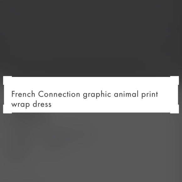 French Connection Graphic Animal Print Wrap Dress - Picture 6 of 6